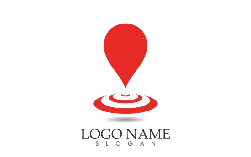 Map location logo and symbol vector v2 Logo Template