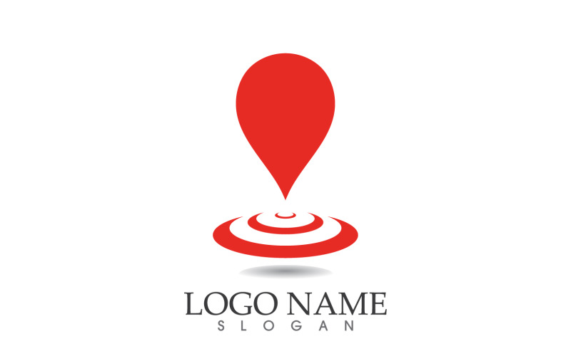Map location logo and symbol vector v2 Logo Template