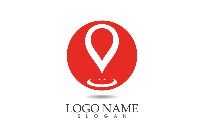 Map location logo and symbol vector v3 Logo Template