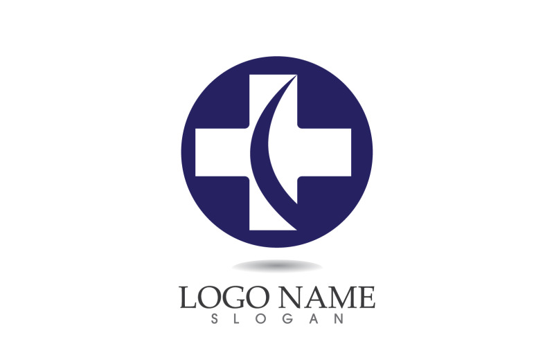 Medical cross Hospital logo vector symbol design v11 Logo Template