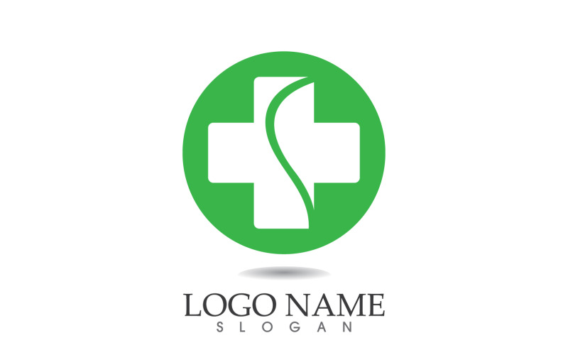 Medical cross Hospital logo vector symbol design v13 Logo Template