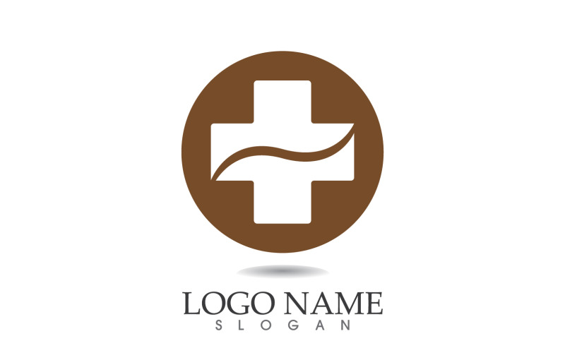 Medical cross Hospital logo vector symbol design v14 Logo Template