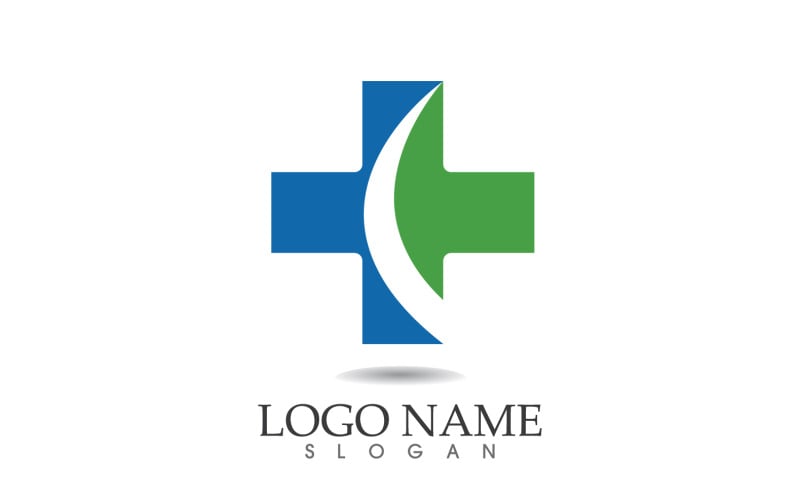 Medical cross Hospital logo vector symbol design v3 Logo Template