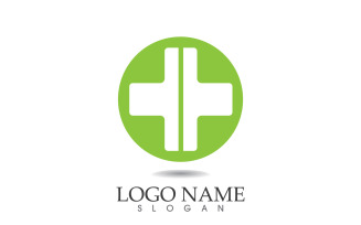 Medical cross Hospital logo vector symbol design v9