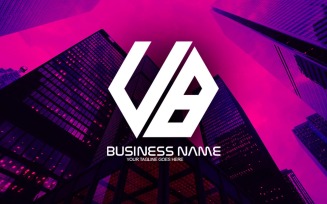 Professional Polygonal UB Letter Logo Design For Your Business - Brand Identity