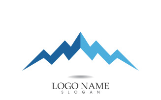 Landscape mountain logo and symbol vector v10