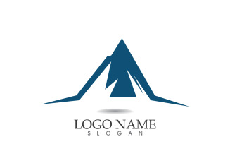Landscape mountain logo and symbol vector v11