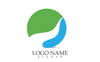 Landscape mountain logo and symbol vector v18