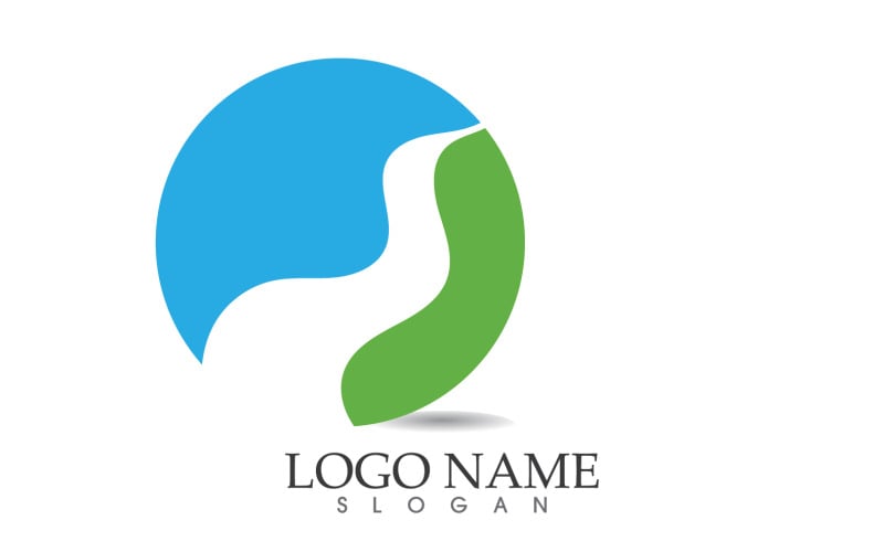 Landscape mountain logo and symbol vector v19 Logo Template