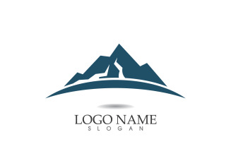 Landscape mountain logo and symbol vector v22