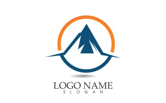 Landscape mountain logo and symbol vector v27