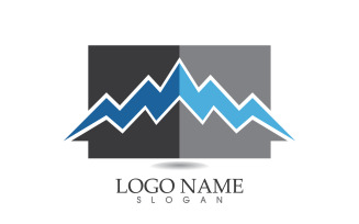 Landscape mountain logo and symbol vector v28