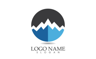 Landscape mountain logo and symbol vector v29