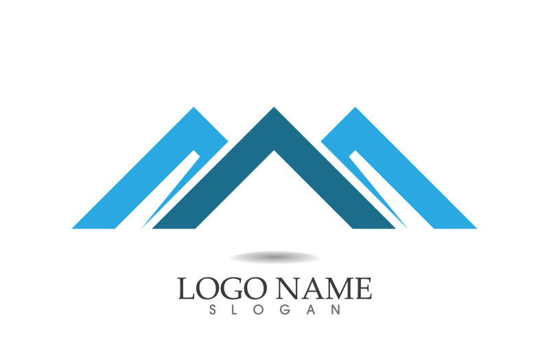 Landscape mountain logo and symbol vector v2 Logo Template