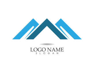 Landscape mountain logo and symbol vector v2