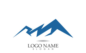 Landscape mountain logo and symbol vector v6