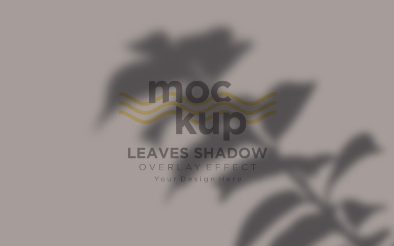 Leaves Shadow Mockup Overlay Effect Product Mockup