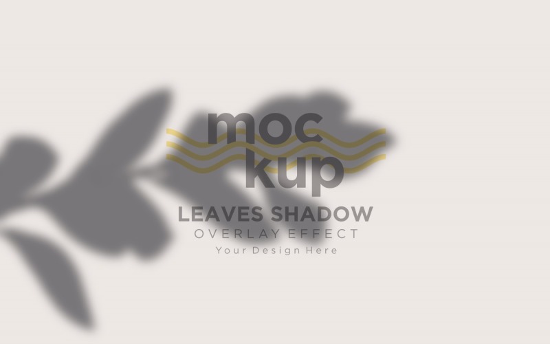 Leaves Shadow Overlay Effect Mockup Product Mockup