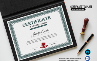 Multipurpose Appreciation Certificate Printable Template