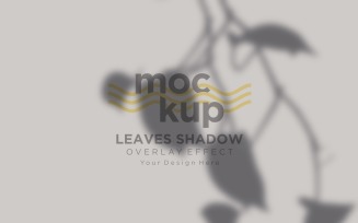 Overlay Effect of Shadow on Leaves Mockup