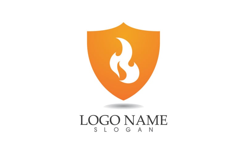Roast fire and symbol vector design v3 Logo Template