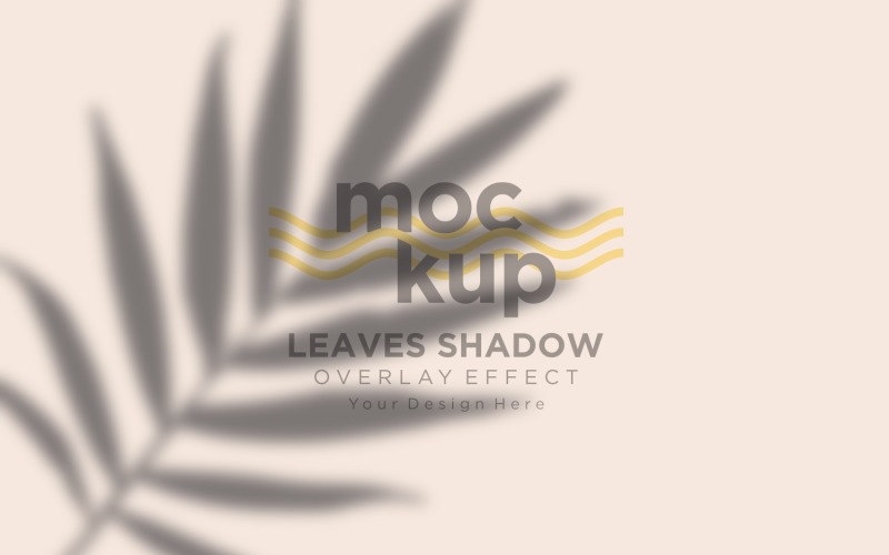 Shadow of Leaves Overlay Effect Mockup Product Mockup