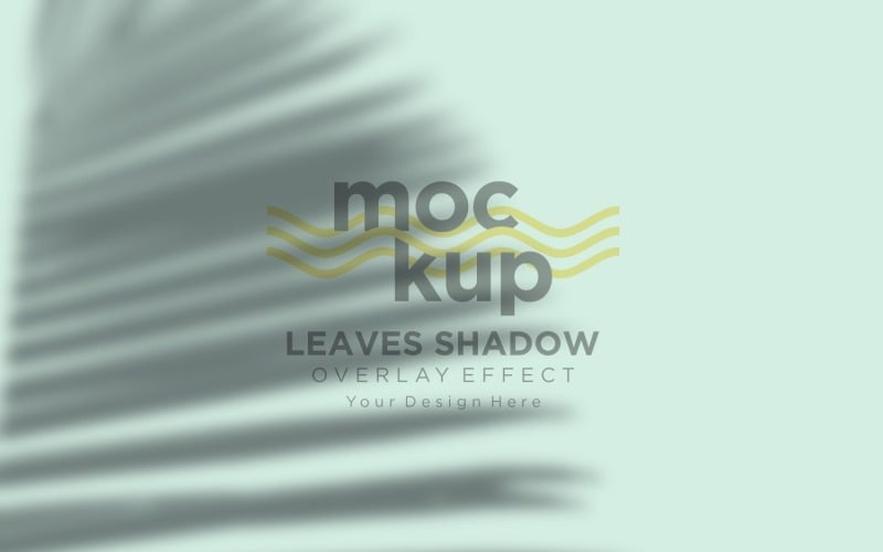 Shadow Overlay Effect for Leaves Mockup Product Mockup