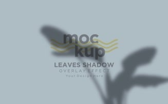 Mockup Of Leaves Shadow Overlay Effect.