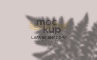 Mockup with Shadow Overlay Of Leaves