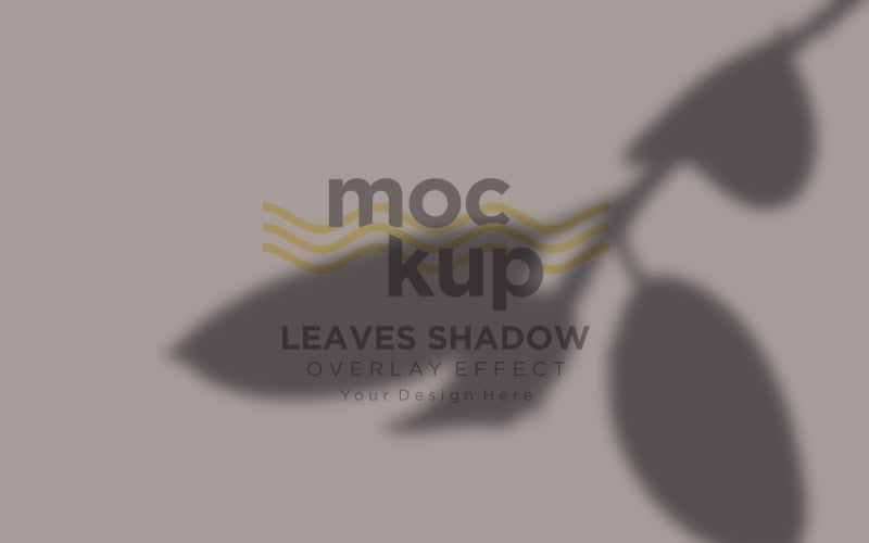 Overlay Effect Mockup Of Leaves Shadow Product Mockup