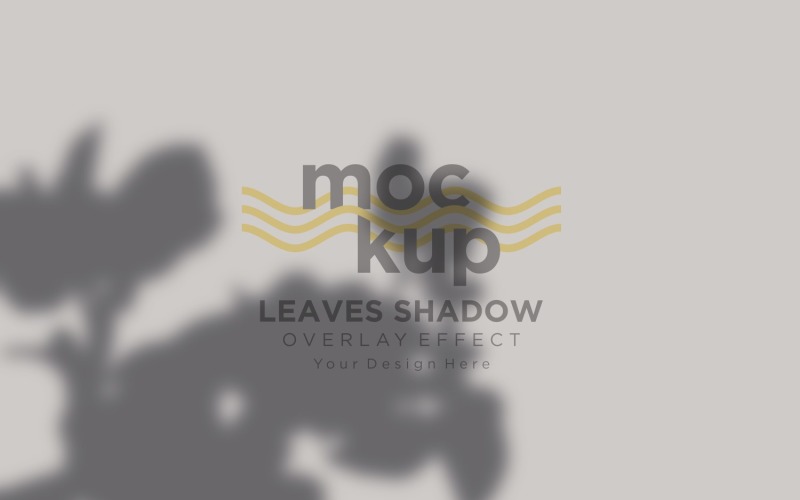 Overlay Effect of Shadow Of Leaves Mockup Product Mockup