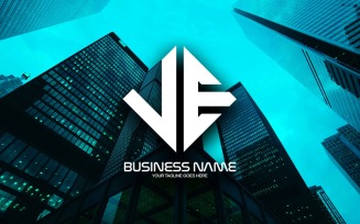Professional Polygonal VE Letter Logo Design For Your Business - Brand Identity