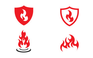 Roast fire and symbol vector design v28