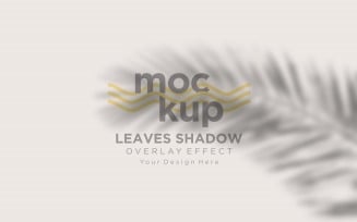 Shadow Overlay Effect Mockup Of Leaves