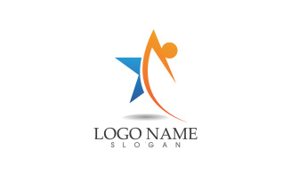 Star logo icon design vector template v17
