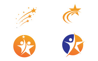 Star logo icon design vector template v28