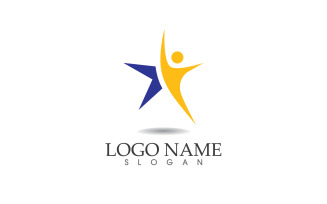 Star logo icon design vector template v5
