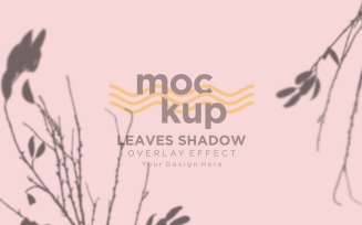 Leaves Shadow Overlay Effect Mockup 38