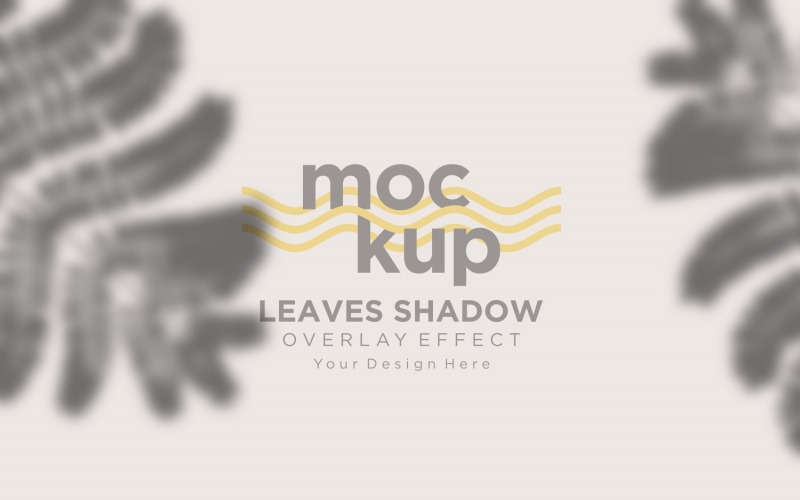 Leaves Shadow Overlay Effect Mockup 40 Product Mockup
