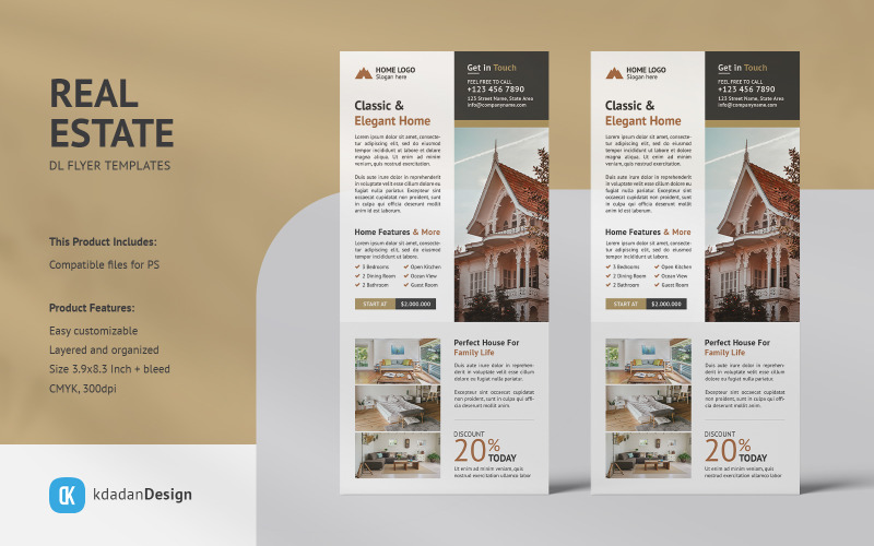 Real Estate DL Flyers Vol 50 Corporate Identity