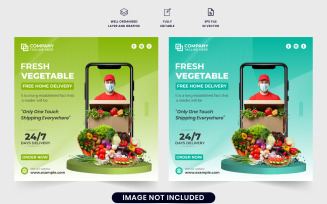 Grocery home delivery business template
