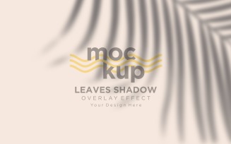Leaves Shadow Overlay Effect Mockup 149