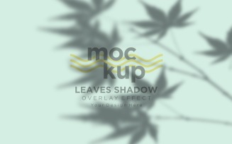 Leaves Shadow Overlay Effect Mockup 165