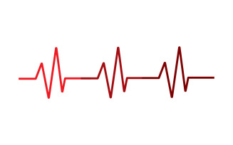 Hearbeat medical line logo vector v13