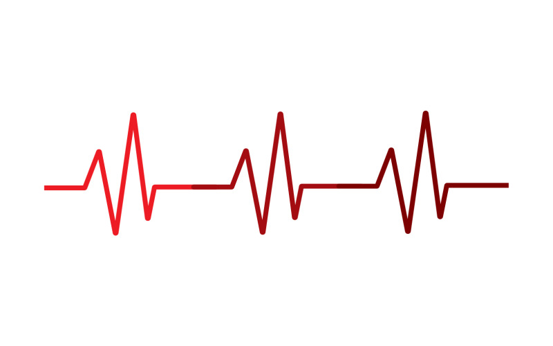 Hearbeat medical line logo vector v13 Logo Template