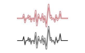 Hearbeat medical line logo vector v14