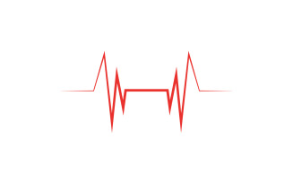 Hearbeat medical line logo vector v1