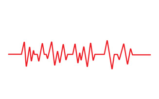 Hearbeat medical line logo vector v4