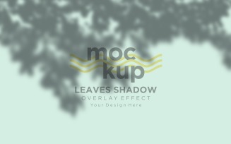 Leaves Shadow Overlay Effect Mockup 185