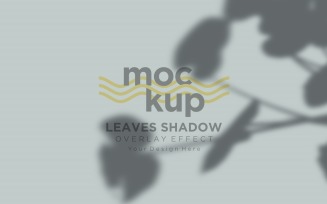 Leaves Shadow Overlay Effect Mockup 203